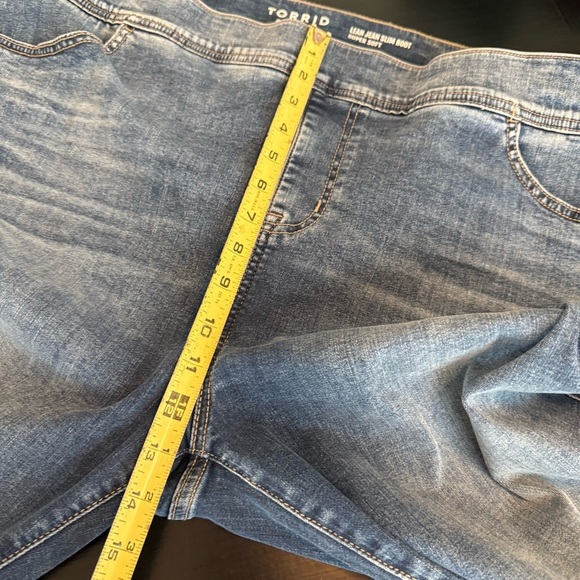 Torrid Blue lean Jean super soft Bootcut Jeans size 3X short NWT - Picture 6 of 8